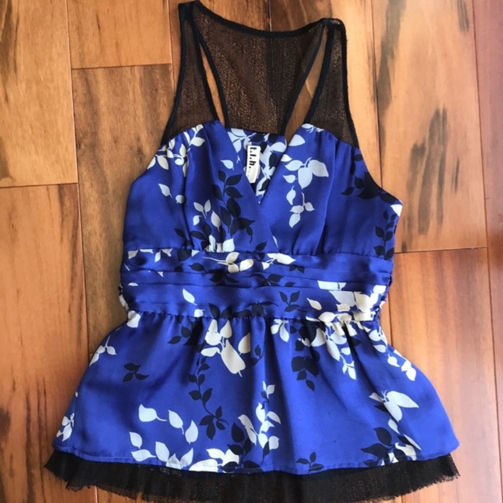 Floral tie waist blouse sexy vneck